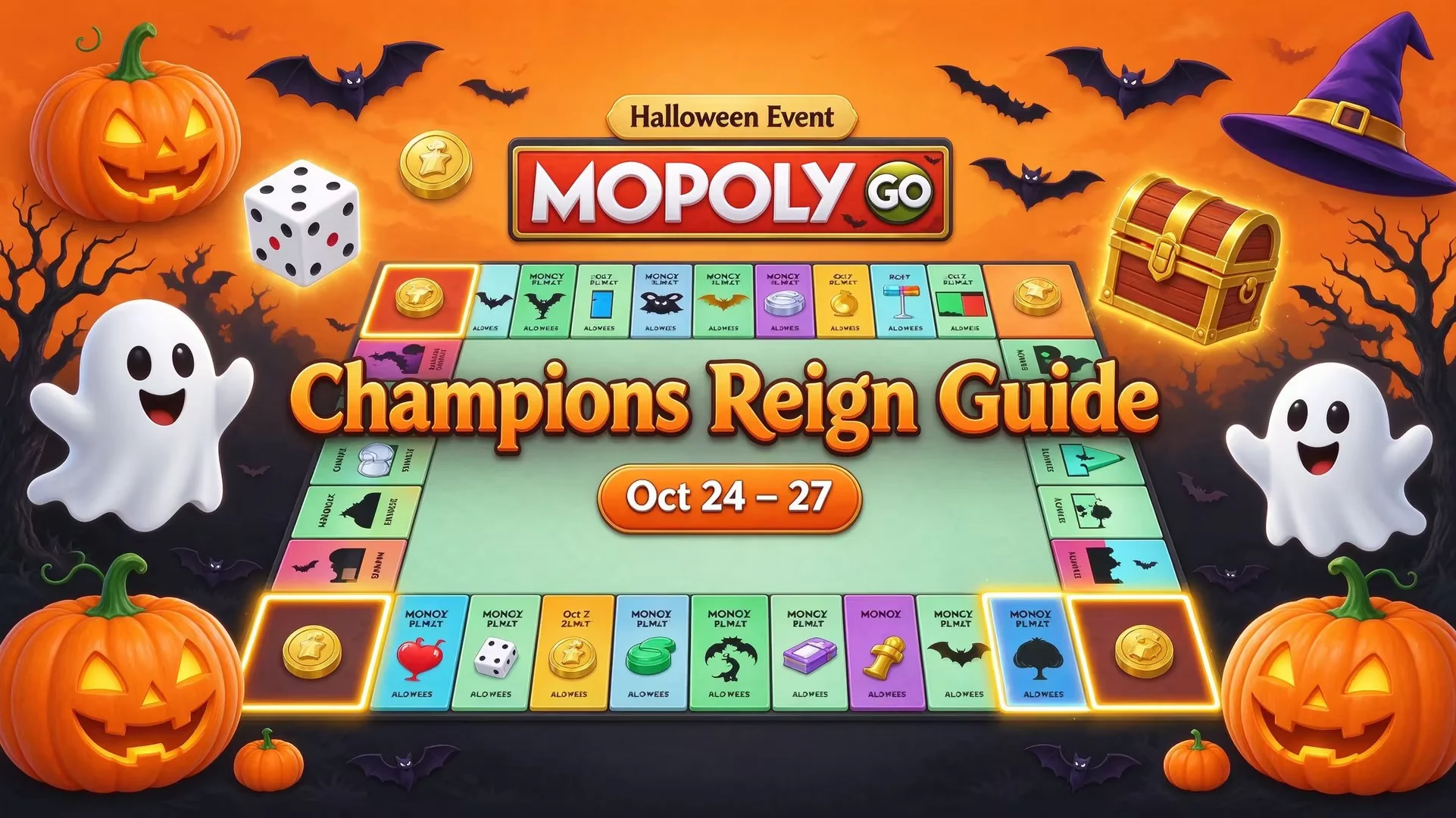 Monopoly GO Champions Reign Halloween Banner