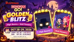 Monopoly GO Golden Blitz October 28: High Beams & Wall Flowers